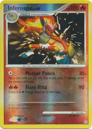 Diamond & Pearl Infernape #5/130 reverse holo